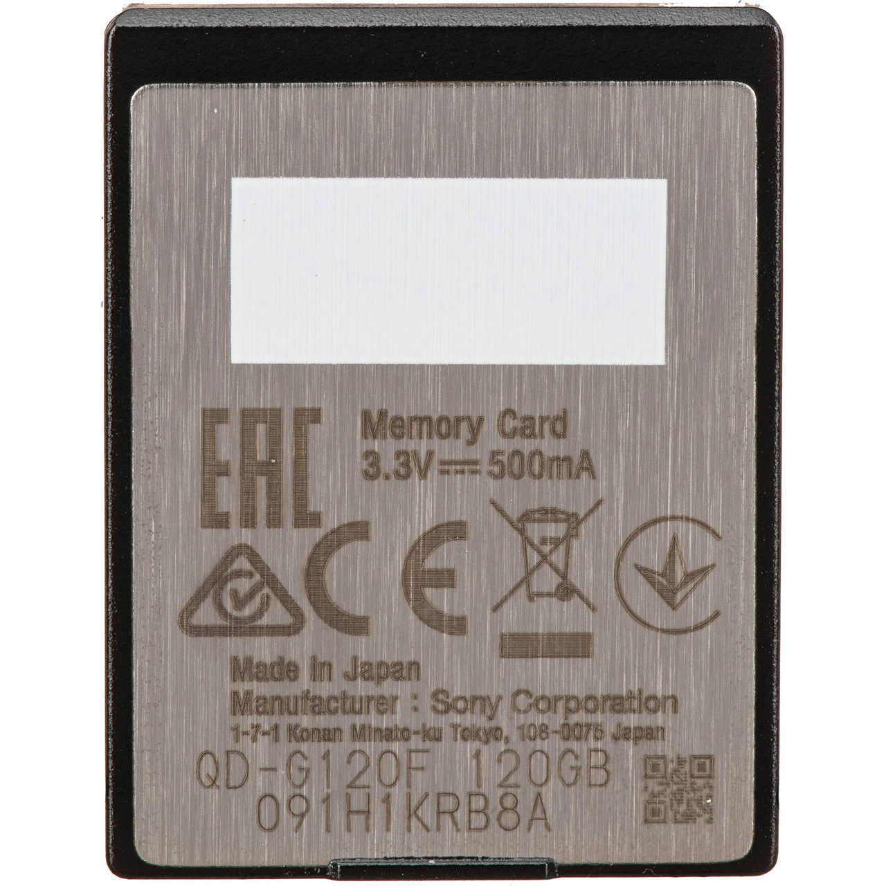 Sony 120GB G Series XQD Memory Card