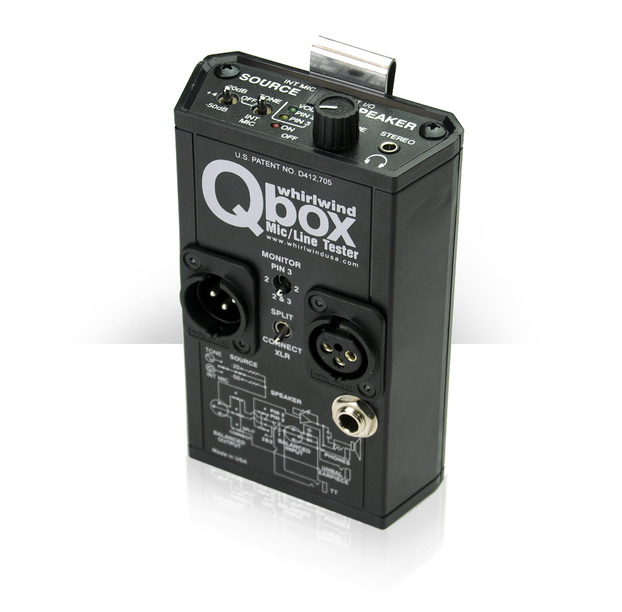 Whirlwind QBOX Audio Line Tester/Cable Tester/Test Tone Generator