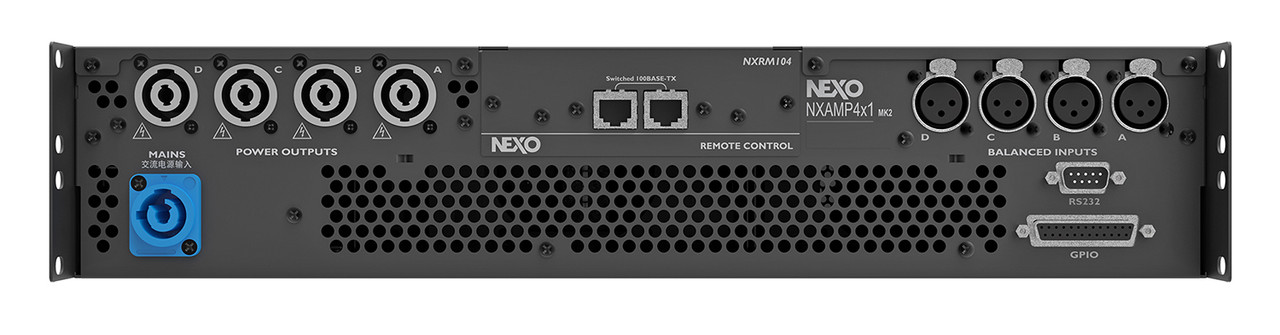 NEXO NXAMP4X1MK2 4-Channel 1300W Power Amplifier