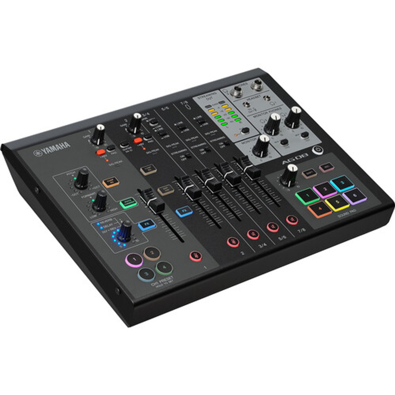 Yamaha AG08 All-In-One Live Streaming Mixer (Black)