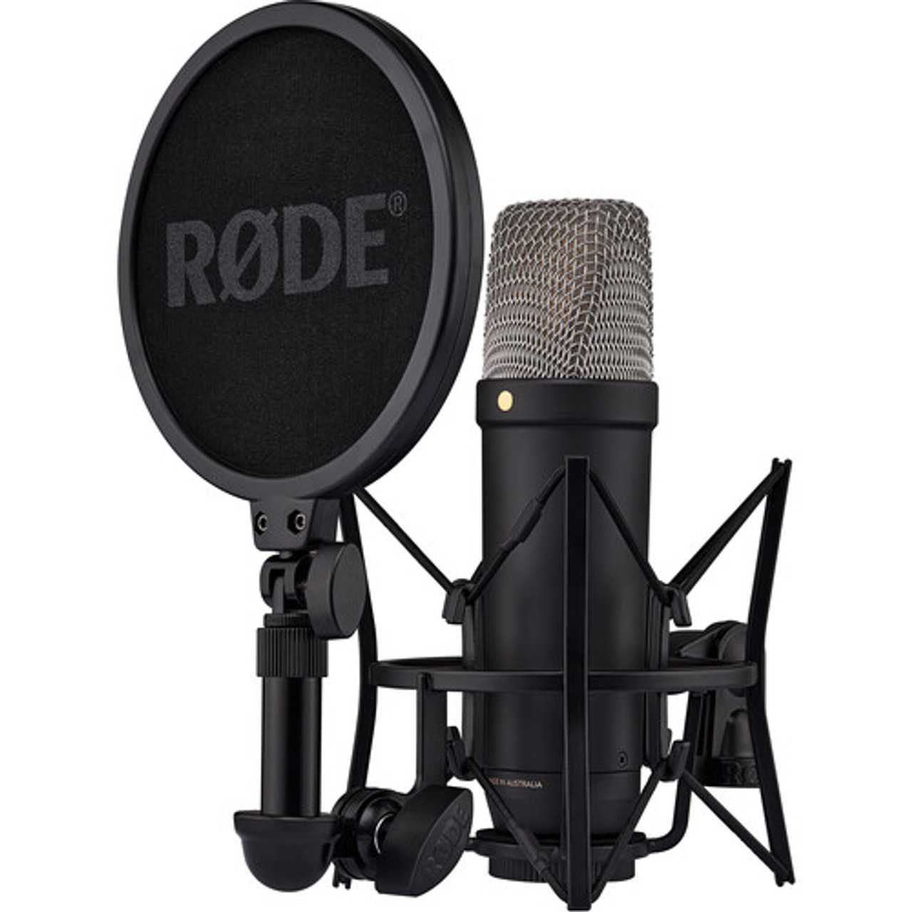 Rode PodMic Cardioid Dynamic Broadcast Microphone Bundle with Desktop Boom  Stand and Cable