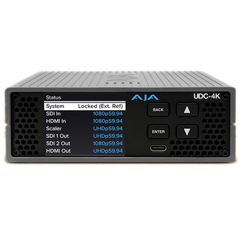 AJA UDC-4K 12G-SDI and HDMI Up, Down, Cross-Converter with Frame Sync