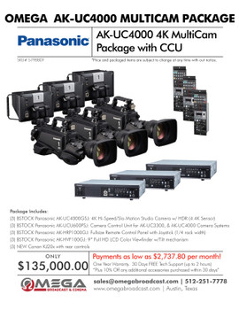 Panasonic AK-UC4000 4K MultiCam Package with CCU