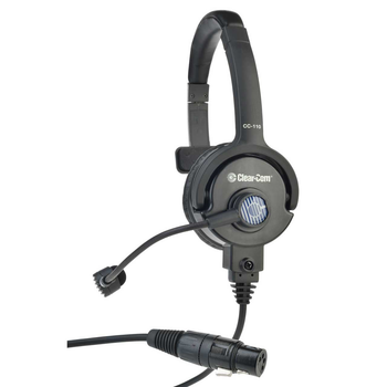 Clear-Com CC-110-X4 Lightweight Single On Ear Intercom Headset with Dynamic Mic and Four-pin Female XLR connector