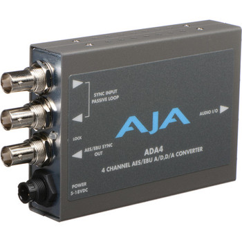 AJA ADA4 4-Channel Bi-Directional Audio A/D & D/A Converter