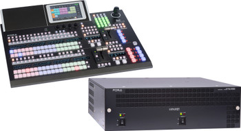 FOR-A HVS-1200-TYPE A Hanabi 4K/12G/3G/HD Video Switcher w/ HVS-492OU 18-Button Control Panel Bundle