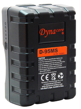 Dynacore D-95MS RUGGED Compact Low Profile V-Mount Li-ion Battery, (14.4V, 95Wh)