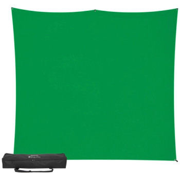 Westcott X-Drop Pro Fabric Backdrop Kit (Chroma-Key Green Screen, 8 x 8’)