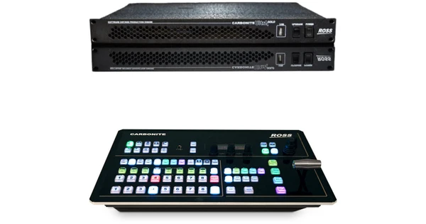 Ross Video Carbonite Ultra Solo 1RU Frame 4K Production Switcher w/ CB9 Carbonite Control Panel