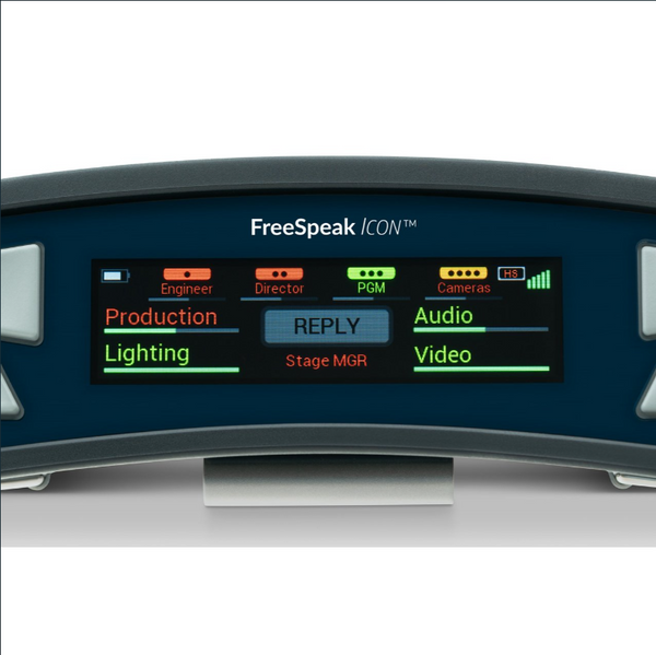 Clear-Com FreeSpeak ICON 9-Key Channel 1.9GHz Intercom Beltpack - Built in Speaker & Microphone - 7-Pin XLR