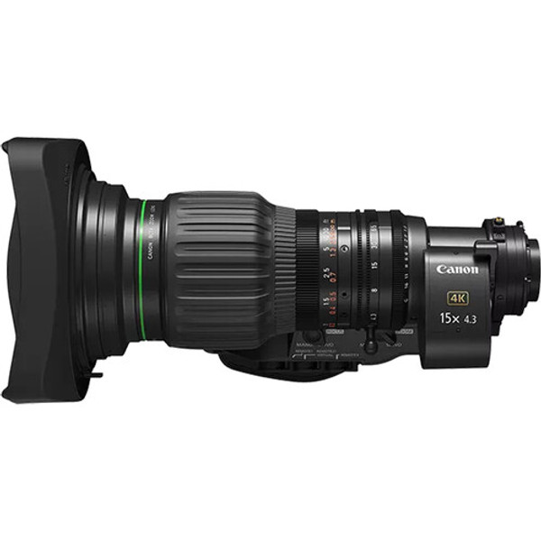 Canon CJ15EX4.3B IASE S 4K UHDxs 2/3" 15x Wide Servo Lens with Type-S Drive