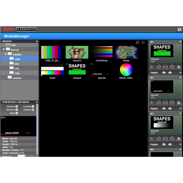 Ross Video Carbonite Black SOLO9 1 M/E Live Production Switcher