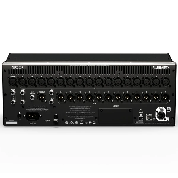 Allen & Heath SQ5+ 48-Input 44-Bus Digital Mixer with 16+1 Motorized Faders and RackUltra FX