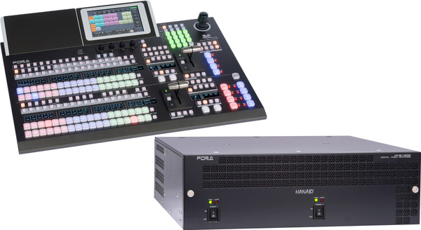 FOR-A HVS-1200-TYPE A Hanabi 4K/12G/3G/HD Video Switcher w/ HVS-492OU 18-Button Control Panel Bundle