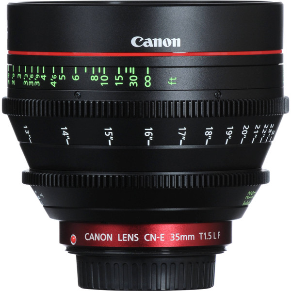 Canon CN-E 35mm T1.5 L F Cinema Prime Lens (EF Mount)(9139B001)