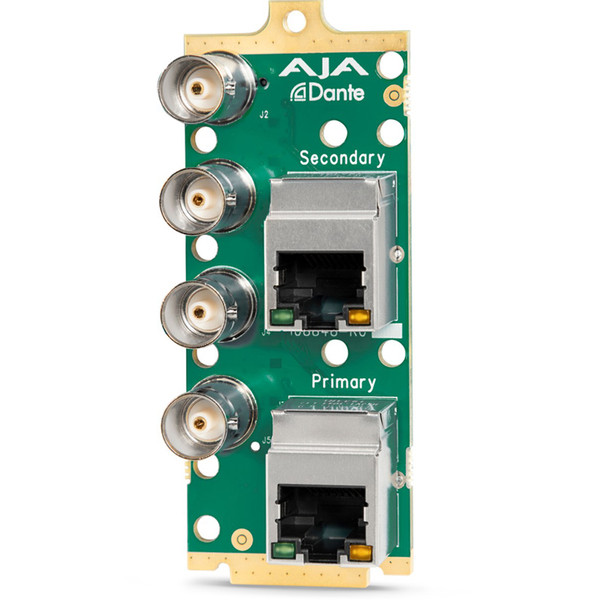 AJA OG-DANTE-12GAM openGear 12G-SDI/DANTE 64-Channel Embedder/Disembedder