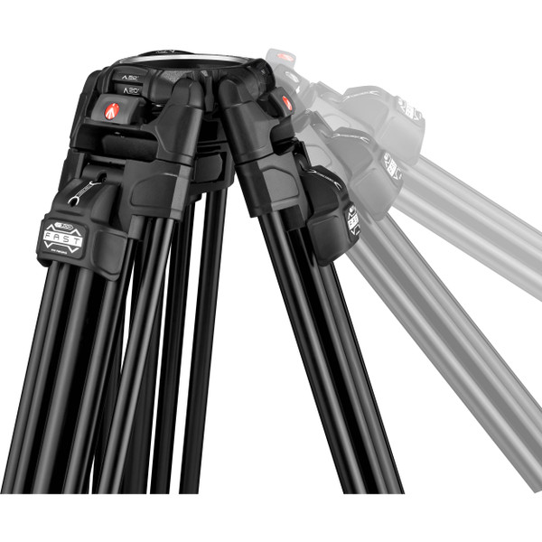 Manfrotto 504X Fluid Video Head & 645 FAST Aluminum Tripod with