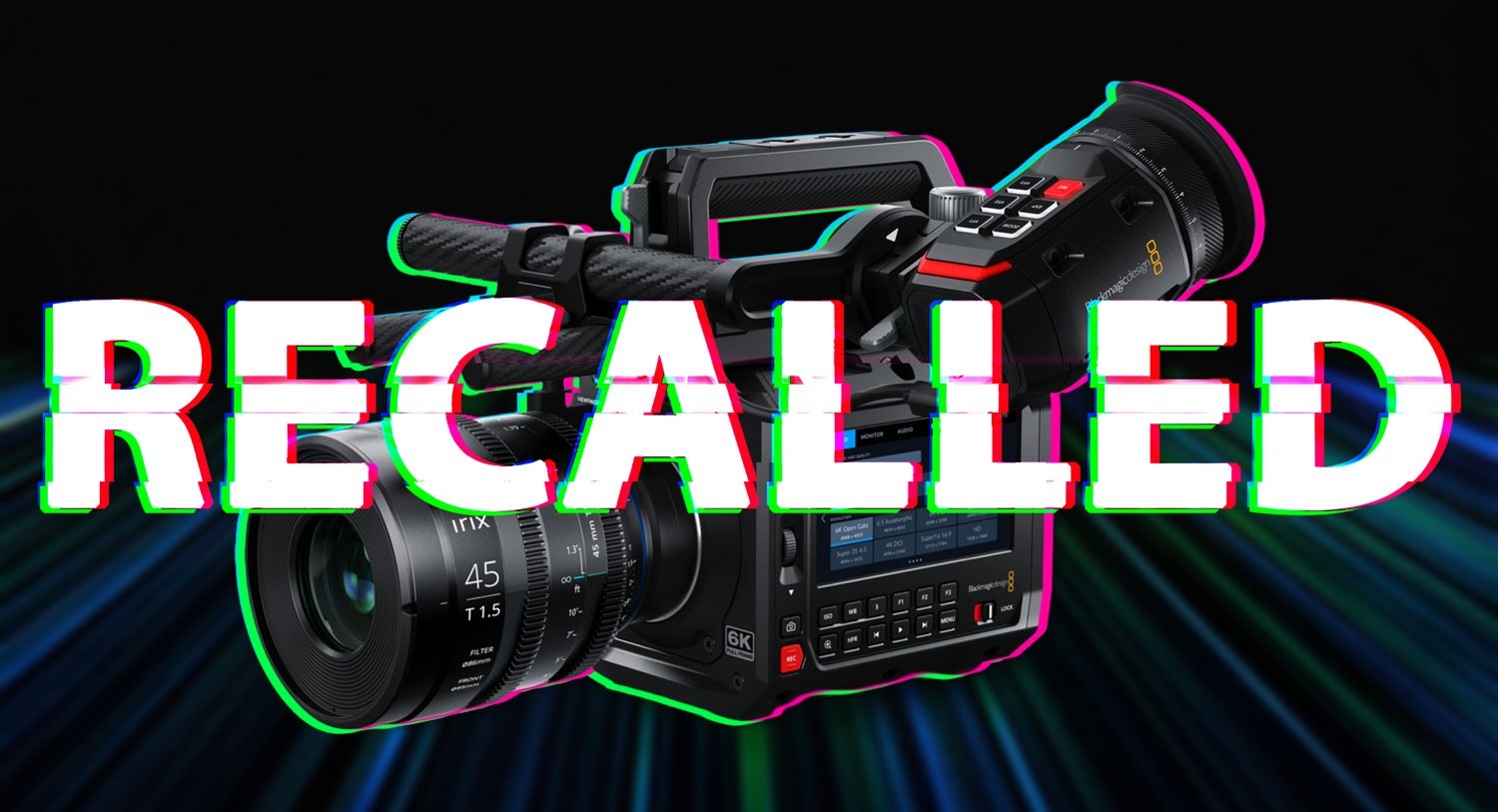 Blackmagic PYXIS 12K Recall Notice