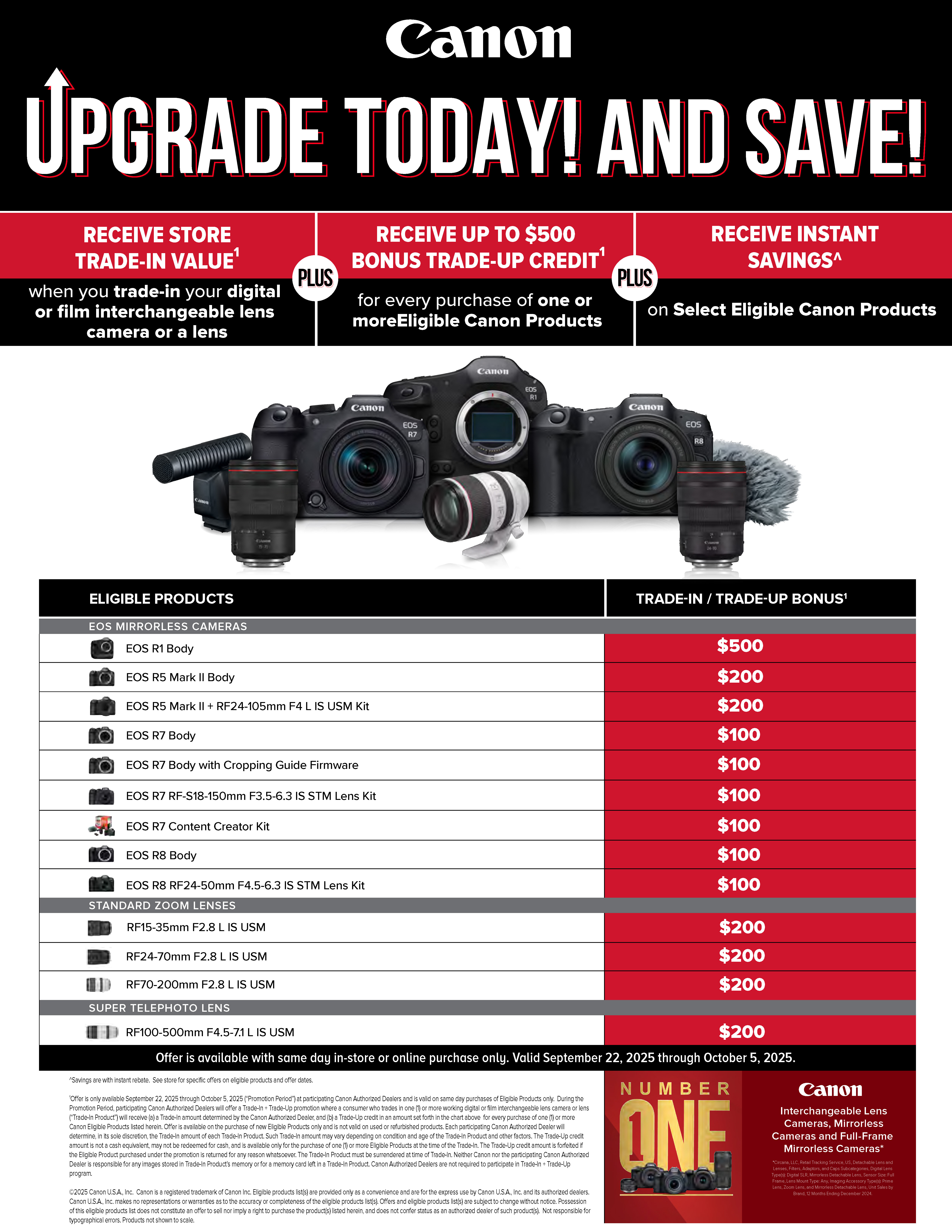 Canon Trade-In + Trade-Up hero