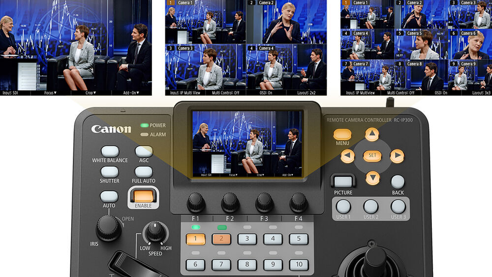 Canon RC-IP300 preview screen