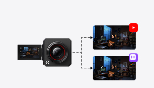 Dual platform streaming diagram