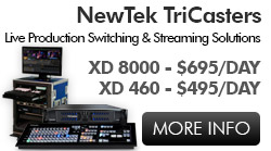 NEWTEK Tricasters Rentals