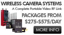Wireless Camera System Rentals