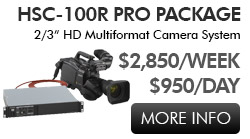 HSC-100R Pro Package Rentals