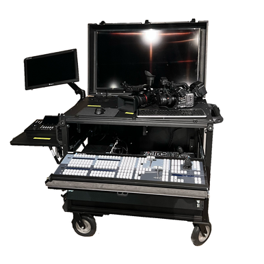 Bigfoot Mobile Systems 22RU Double Wide Mobile Production Rack