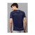 Men Navy Blue Abstract Printed Active T-Shirt