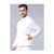 Men White Solid Puffer Jacket