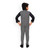 Boys Black & White Solid Shirt with Trousers