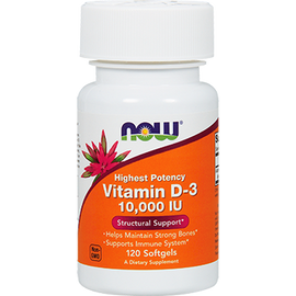 NOW - Vitamin-D3 10,000 IU 120 Softgels