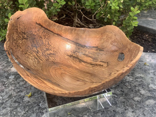 Accidental Woodturner Spalted Oak Bowl