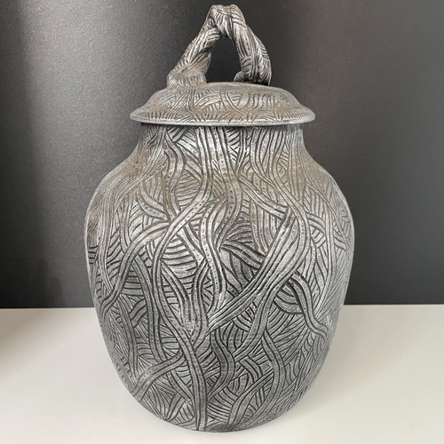 Tim Bullard - Carved Vase With Twist Handle