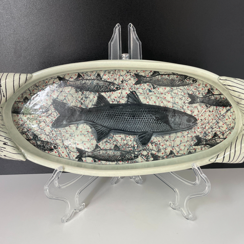 Kathy Skaggs 6. Snapper/flounder oval bowl