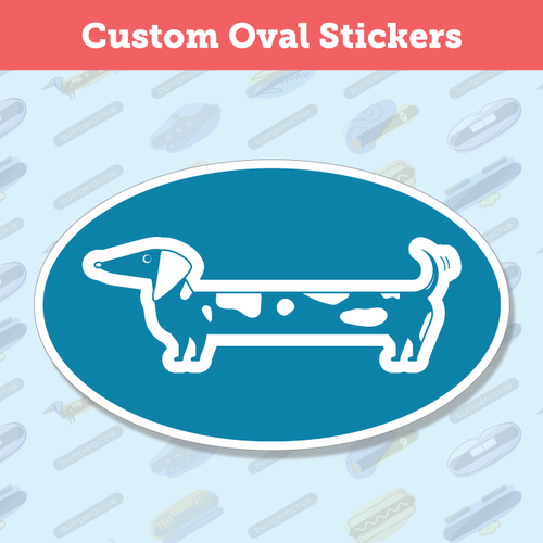 Custom Oval Stickers