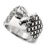  Veteran U.S. Pride - Steel American Bald Eagle Ring - Military Ring