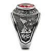 Marines - USMC Military Ring (Stainless Steel with Red Stone)