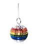 Mini Gay Pride Rainbow Disco Ball (Car Rear View Mirror OR Ornament) - LGBT Gay & Lesbian Pride Accessories 