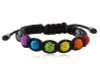 FREE with $75 or more! Coupon Code: BRACE33 - Get (1) Beaded Rainbow Adjustable Black Wristlet - Gay and Lesbian LGBT Pride Bracelet