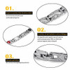 8" Inch - Magnetic Stainless Steel Bracelet for Women - Silver Tone Stainless Steel Magnetic Bracelet with magnets, far infrared, germanium and negative Ion technology)