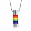 rainbow cylinder pendant, gay pride pendants, gay cylinder pendants, LGBT flag pendants, gay pride store near me, gay shop, gay accessories, gay jewelry