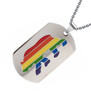 rainbow bear pride pendant, gay bears dog tag, gay bear pendant, rainbow bear pride dog tag,