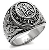 Veteran - Military Ring (Silver Color) - USA War Vet.