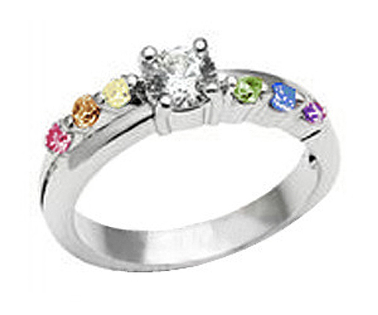 KISS WIFE Classic Engagement Ring 6 Claws Design AAA White Cubic Zircon Female  Women Wedding Band