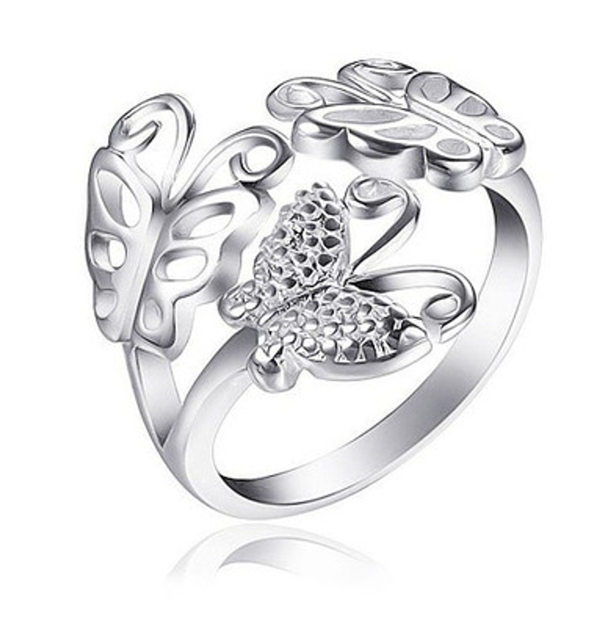 925 Sterling Silver Butterfly Ring