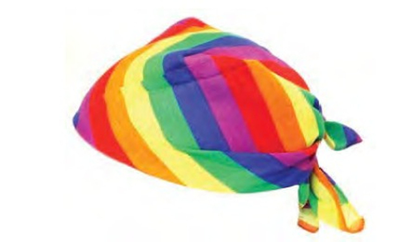 Rainbow Striped Head Bandana - LGBT Gay & Lesbian Pride Parade Apparel, gay accessories, pride merch, pride store