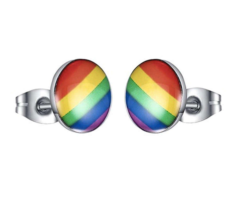 pride earrings, gay flag jewelry, gay flag earrings, gay pride earrings, lesbian pride rainbow earrings, LGBTQ earrings,  