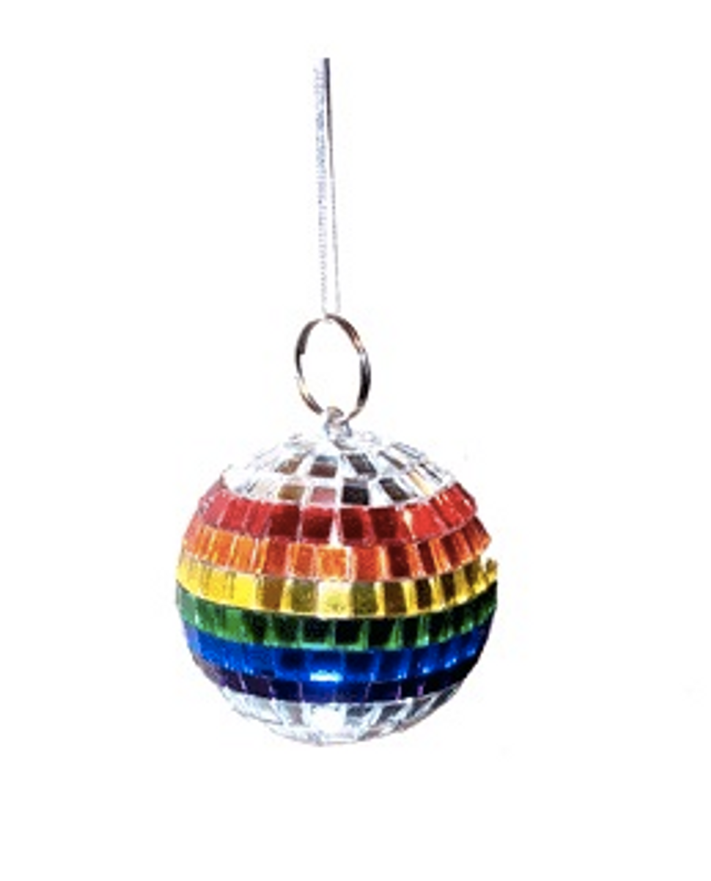 .car disco ball rainbow, rainbow christmas, gay christmas, ornament